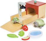 Tender Leaf Toys Wooden Chicken Coop Toy - Dolls House Accessory Set and Imaginative Play Toy For Children.