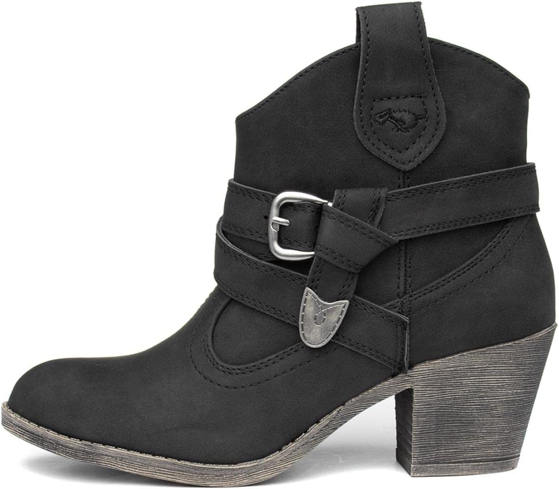 Rocket Dog Satire Womens Black Cowboy Ankle Boot.