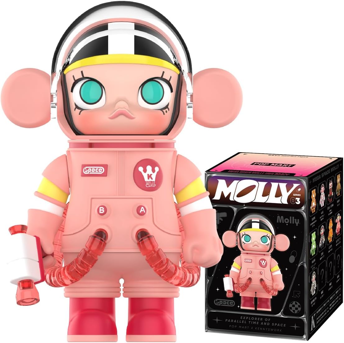 POP MART MEGA SPACE MOLLY 100% Series 3 Collectible Character Series Whole Set（9Boxes） 2.5 inches Premium Design gifts for women Fan-Favorite Toy Art Toy Action Figure.