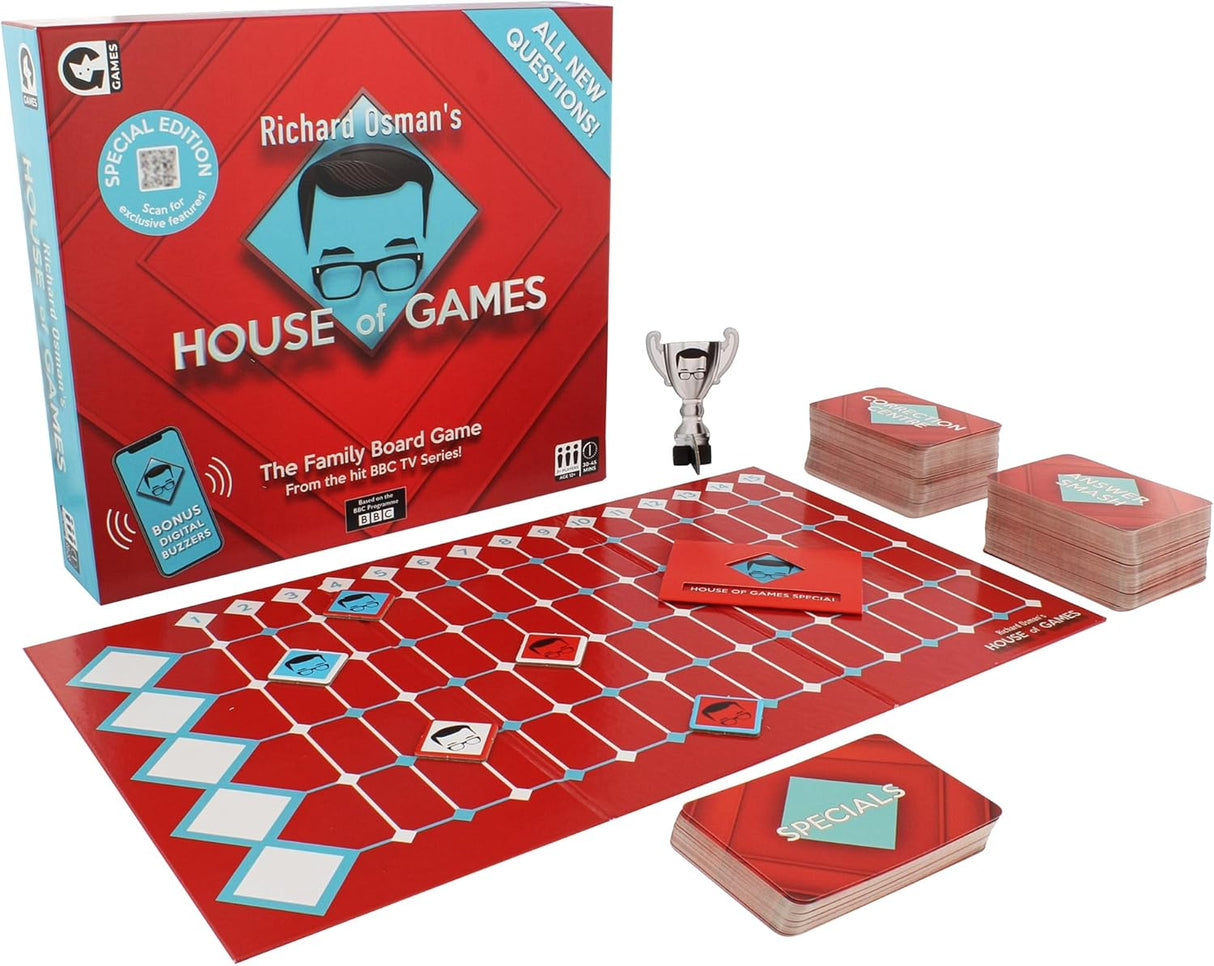 Ginger Fox House Of Games Board Game Special Edition | Answer Trivia Puzzles | Great Family Fun | Just Like The TV Show | Top Game For Parties & Get Togethers | Quiz Questions With A Twist | Age 12+.