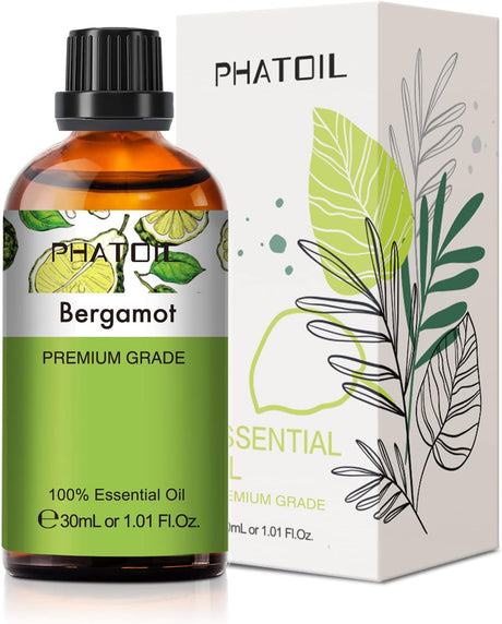 PHATOIL Peppermint Essential Oil 100ML, Pure Premium Grade Peppermint Essential Oils for Diffuser, Humidifier, Aromatherapy, Candle Making.