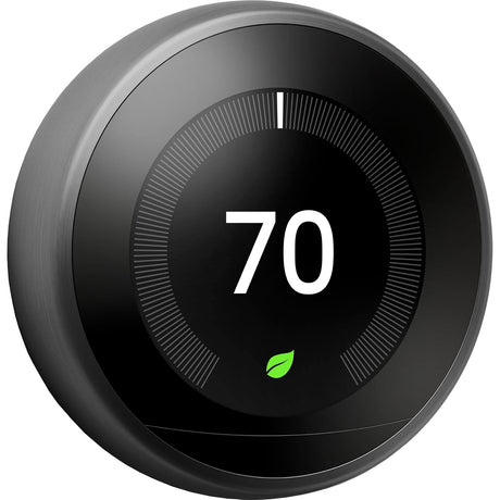 Google Nest Learning Thermostat 3rd Generation, Stainless Steel - Smart Thermostat - A Brighter Way To Save Energy.