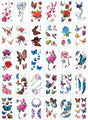 Yesallwas 30 Sheets cute Temporary Tattoo Sticker Fake Tattoos for Women Girls Models,Waterproof Long Lasting Body Art Makeup Sexy Realistic Tattoos -Butterflies, Rose, Flowers.