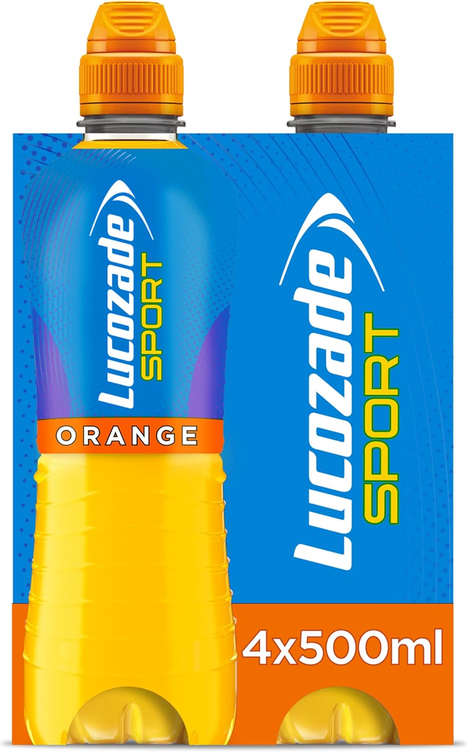 Lucozade Sport Body Fuel - Orange 4x500ml | Isotonic sports drink, with Electrolytes and Vitamin B3 | Still | Bursting with Flavour (Packaging may vary).