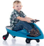 Curvaso Wiggle Kids Push Ride On Car Swivel Scooter Childrens Indoor Outdoor Twist Gyro Toys Gift Blue Black.