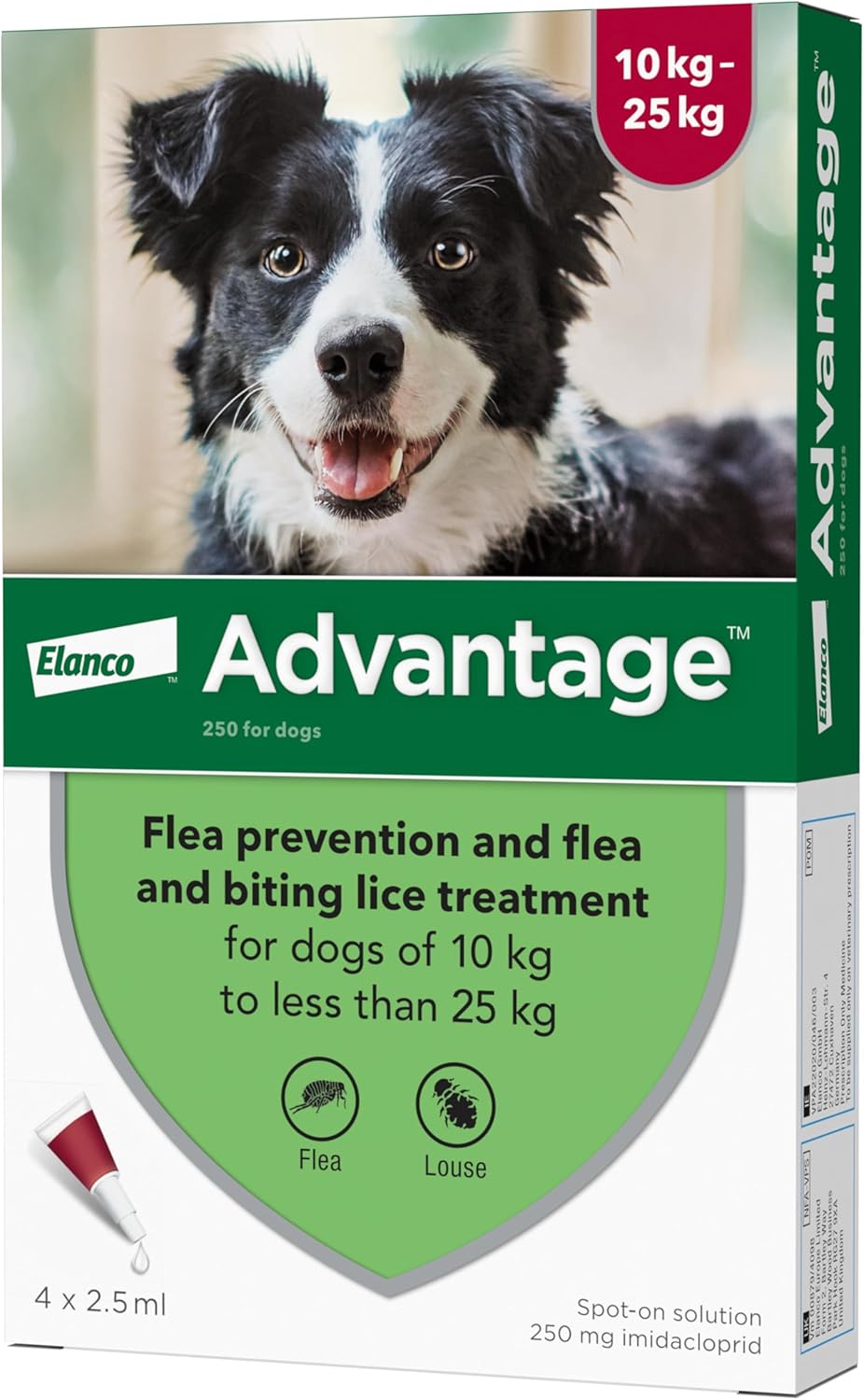 Advantage Spot On Flea Treatment 40 Small Cats Dogs and Rabbits, 4 pipettes