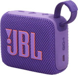 JBL GO 4 Ultra-Portable Bluetooth Speaker with Big Pro Sound and Punchy Bass, PlaytimeBoost, Waterproof Design and 7-Hour Playtime, Pink.