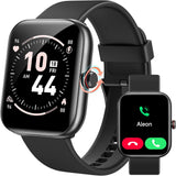 Smart Watch for Men Women, Answer/Make Calls,[1.91"HD Screen] Smart Watches for iPhone/Samsung/Android, Alexa Built-in,Fitness Watch with Heart Rate Sleep SpO2 Monitor,IP68 Waterproof, 100+ Sports.