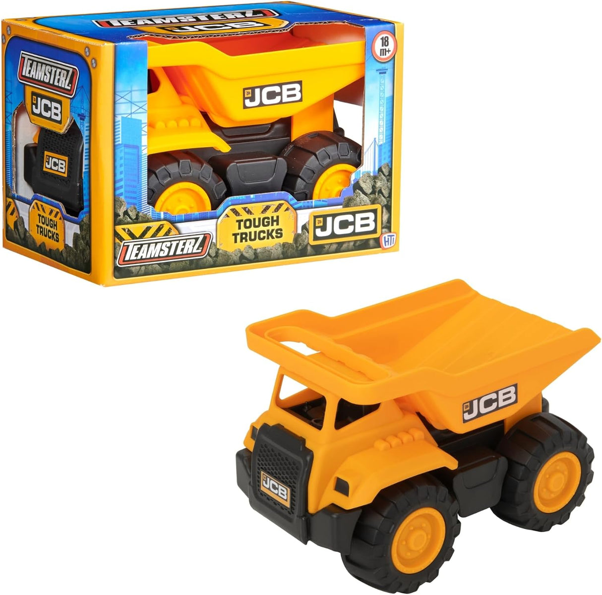 JCB 7 Inch Dump Truck | JCB Construction Vehicle Play Vehicles | Indoor, Outdoor And Sandpit Construction Vehicle Toys | Kids' Play Figures & Vehicles | Construction Vehicles & Trucks | 18M+.