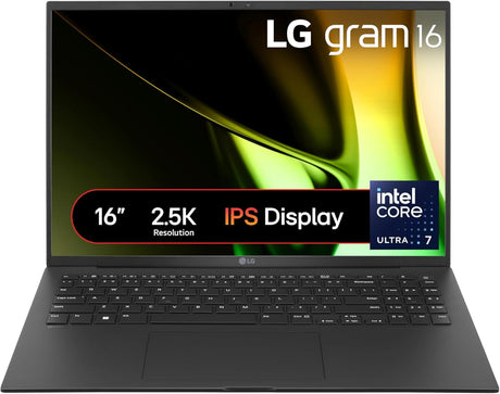 LG gram 2024 16Z90S 16 inch Ultra-Lightweight Laptop, Intel Core Ultra 7 Processor up to 4.8GHz, 16GB RAM, 1TB SSD, Windows 11 Home (Obsidian Black)