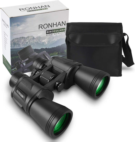 20x50 High Power Binoculars, BAK-4, Large Eyepiece, Portable and Waterproof Binoculars Telescope with Multilayer-coated Lenses for Adult Bird Watching Football Safari Sightseeing Climbing Hiking Trip.