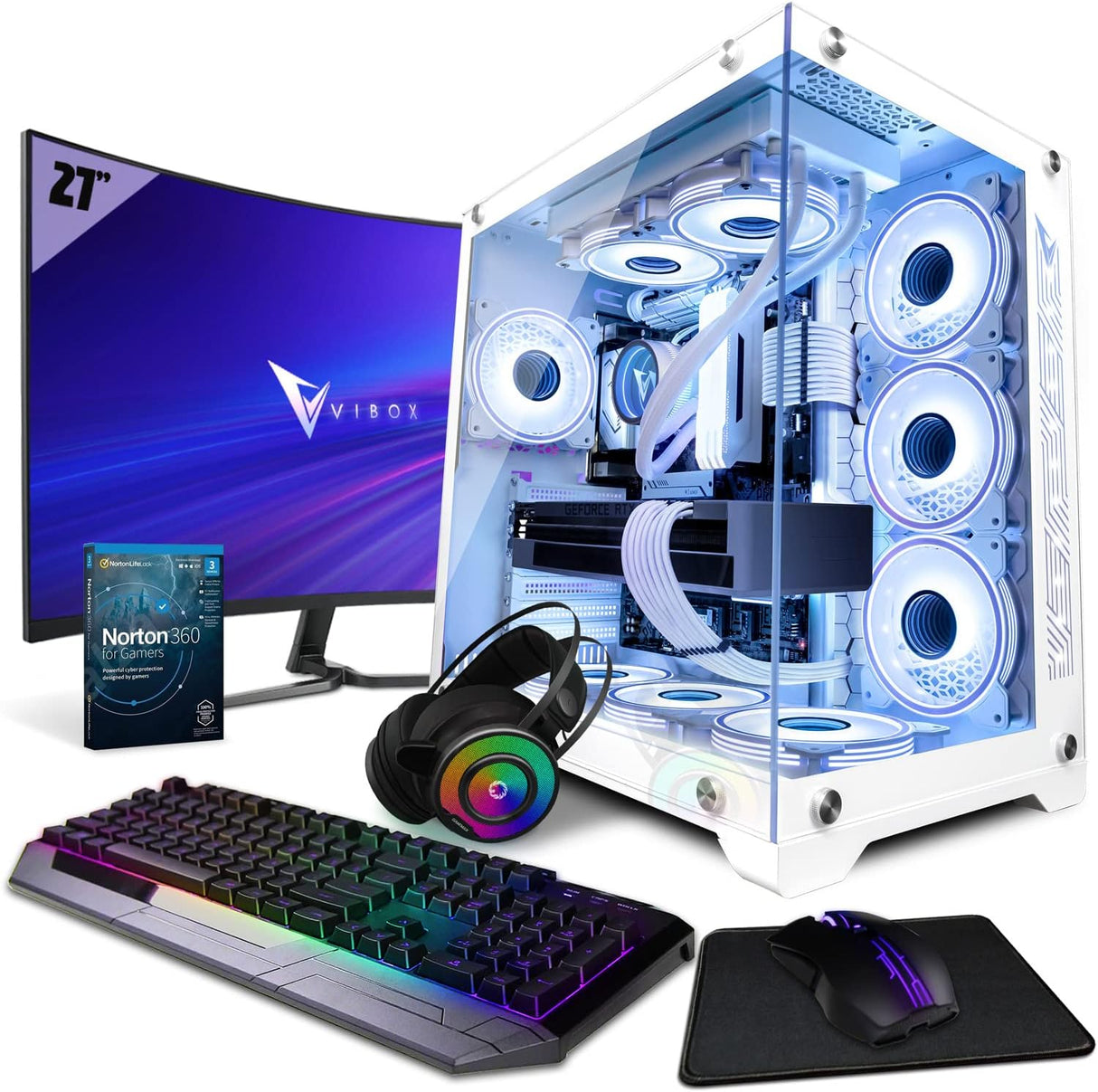 Vibox VIII-103 Gaming PC - Intel i9 11900F Processor - Nvidia RTX 4090 24GB Graphics Card - 32GB RAM - 2TB NVMe M.2 SSD - 1000W PSU - Windows 11 - WiFi