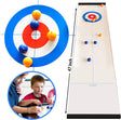 Tabletop Curling Game,Compact Curling Family Games for Kids and Adults Compact Curling Board Game Portable Mini Tabletop Games for Family/School/Travel.