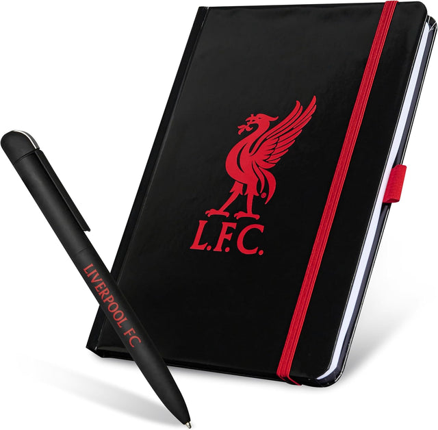 Liverpool F.C. Supporters' Gear Stationery Set A4 Notebook & Pen - LFC Gifts.