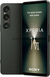 Sony Xperia 1 VI - 6.5 Inch 19.5:9 FHD+ HDR OLED - 120Hz Refresh rate - Triple lens - Android 14 - SIM free - 256GB Storage - IP65/68 rating - Dual SIM hybrid 1-36 months warranty - Black.