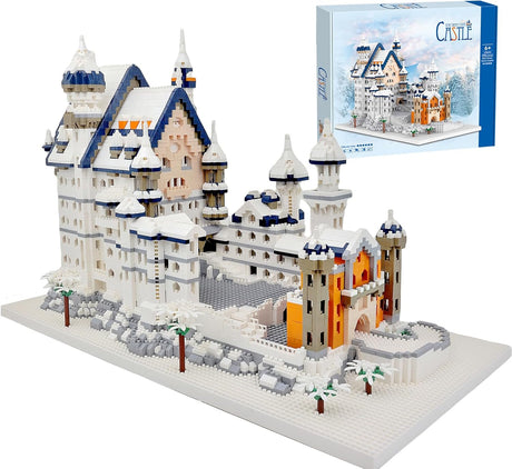 Aigidusansu New Swan Stone Castle Micro Blocks Set, 5986pcs World Architecture Mini Diamond Blocks Bricks, Building Toy 3D puzzle for Children Gift.