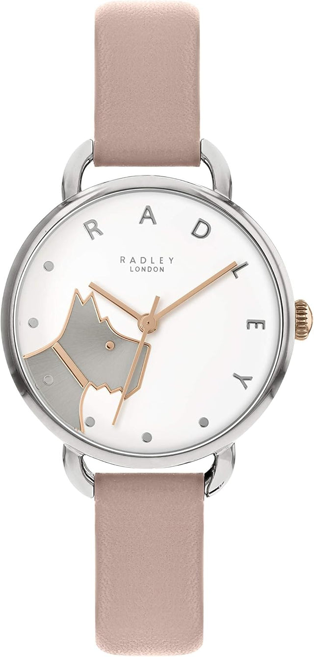 RADLEY Wood Street Ladies Cobweb Leather Strap Open Shoulder Dog Watch RY2873.