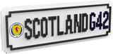 FOCO World Cup European Championship Scotland FC Brxlz Wall Street Sign Building DIY Construction Toy.