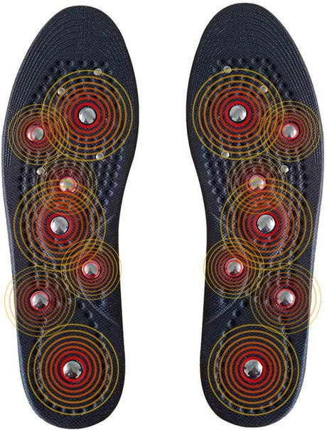 Sufoot® Premium Magnetic Reflexology Acupressure Effect Promote Circulatory Fatigue Relieve Health Therapy Massage Insoles Shoe Insoles Pads.