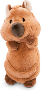 NICI 47215 Cuddly Quokka-Mola 30 cm – Sustainable Plush Toys for Boys, Girls & Babies – Eco-Friendly Stuffed Animal to Cuddle & Play with from The Wild Friends GO Green Collection, Single, Brown.