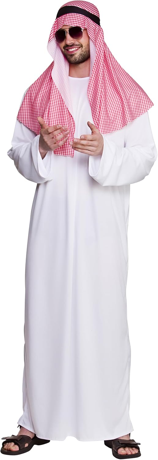 Wicked Costumes Adult Mens Arab Sheik Fancy Dress Costume.