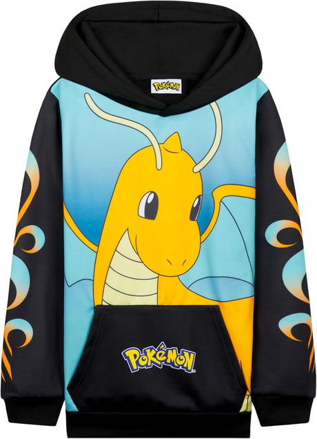 Pokemon Boys Hoodie with Cuffed Sleeves, Kangaroo Pocket - Anime Gifts.