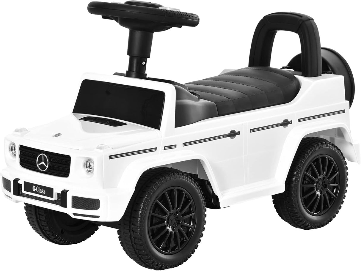 HOMCOM 3 in 1 Kids Ride On Car G350 Licensed Foot To Floor Slider Toddler Push Along NO POWER White 12-36 months.