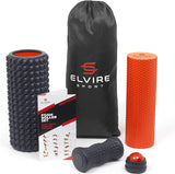 ELVIRE Foam Roller Deep Tissue Massager Set - Includes: Foam Rollers, Massage Roller Soft & Trigger Point, Massage Ball, Foot Roller - Relieves Pain: Back, Legs, Foot Massage Plantar Fasciitis & Neck….