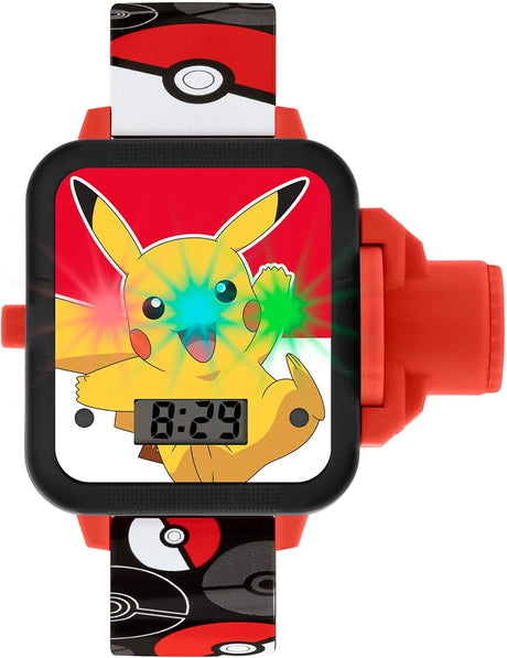 Pokemon Unisex-Kid's Digital Quartz Watch with Silicone Strap POK4280.