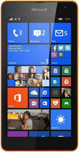 Microsoft Lumia 535 5 inch UK SIM-Free Smartphone (Qualcomm Snapdragon 200 1.2GHz, 1Gb RAM, 8Gb storage, Wi-Fi, BT, Camera, Windows 8.1) - Orange.