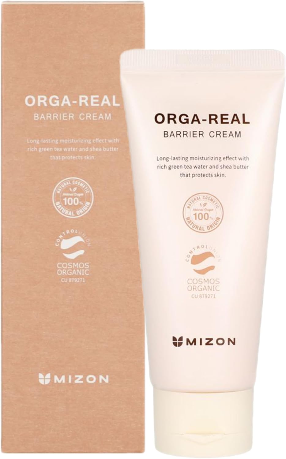 [MIZON] ORGA REAL BARRIER CREAM (100ml) Korean Skincare - Hydrating & nourishing - Vegan & organic cream - Baobab oil & Shea Butter - All in one cream Face & Body - Suitable for sensitive kin.