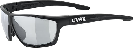 uvex Sportstyle 706 V - Sports Sunglasses for Men and Women - Self-Tinting Lenses - Anti-Fog Technology - Black Matt/Smoke - One Size.