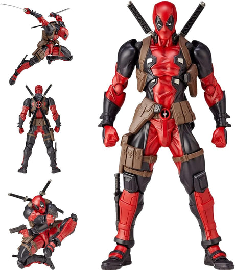 KCLEE Deadpool Action Figure Superhero Movie Anime PVC Toys Desktop Ornaments Figure Movable Characters Model Decorations Collectible Gift Box Children's Gifts.