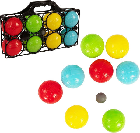 HTI Toys & Games 8 Piece Boules Carry Case | Garden Games for Kids Camping and Holiday Games | Outdoor Family & Friends Entertainment For Adults, Boys and Girls | Perfect For Sports Day Games.