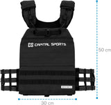 Capital Sports Battlevest - Weight Vest, Weighted Running Vest, Body Weight Vest, High Wearing Comfort, Optimal Weight Distribution, Thick Padding.