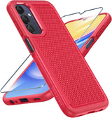 FNTCASE for Samsung A15 Phone Case: Dual Layer Shockproof Drop Protection Case - Galaxy A15 4G/5G/LTE 360 Military Grade Protective Mobile Phone Cover Rugged Matte Heavy Duty Slim TPU Cases Black.