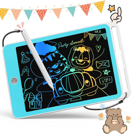 ORSEN LCD Writing Tablet Toys 8.5inch Doodle Board for 3 4 5 6 7 8 Years Old Boys Girls,Drawing Pad Magnetic Board for Kids,Magic Tablets Birthday Travel Gift for Toddlers White Blue.