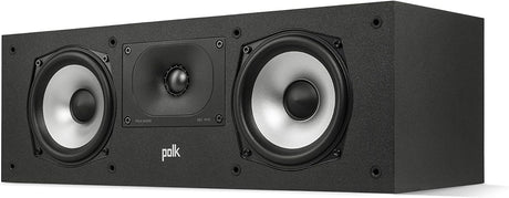 Polk Audio Monitor XT15 High-Resolution Compact Bookshelf Loudspeakers, Hi-Res Certified Performance, Dolby Atmos Certified & DTS:X Compatible, Black.