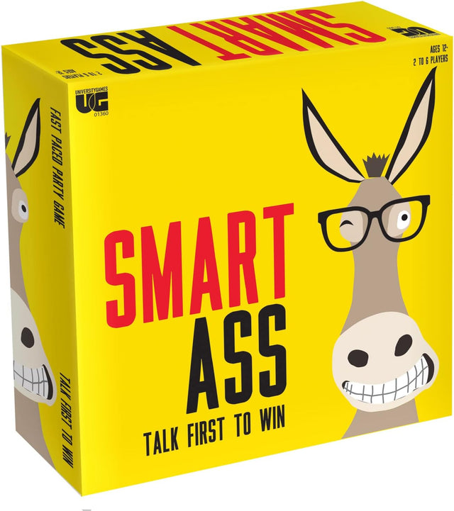 Smart Ass Box-01360 Board Game, Yellow.