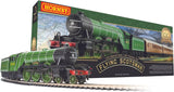 Hornby Train Set - R1255M Flying Scotsman Analogue OO Gauge Locomotives Model Railway Train Sets, Starter Electric Model Train Kits - Steam Engine Model Building Kits, 1:76 Scale Model Train Gifts.