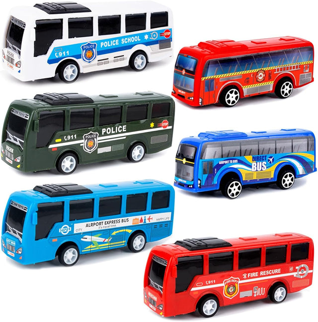 AWAVM Car Toys for 3+ Years old Boy and Girl Gift, Play Vehicles Toy 6 PCS.