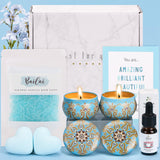 Vanilla Bath Sets Pamper Gifts for Women Birthday, Unique Skin Care Pamper Hamper for Women Self Care package for Her, Relaxation Spa Gifts Set Get Well Soon Gift for Women Best Friend Sister Auntie.