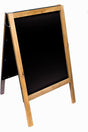 Large Heavy Duty Pine A Frame Chalkboard/Blackboard. Fitted with Tough Melamine™ Hard Plastic, Non Porous Panels - Easy to Clean. 1000 x 610 for Chalk Markers and Chalk. Double Sided Street Sign..