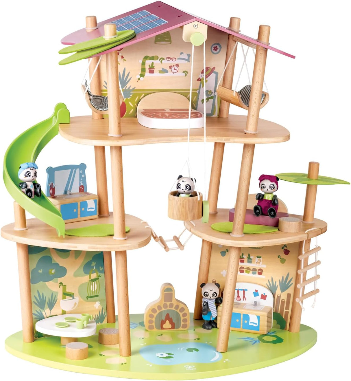 Hape Green Planet Explorers The Pandas Bamboo House, E3413.