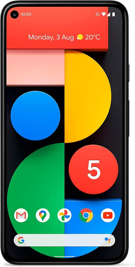 SIM Free Google Pixel 5 128GB 5G Mobile Phone - Just Black, The ultimate 5G Google phone.