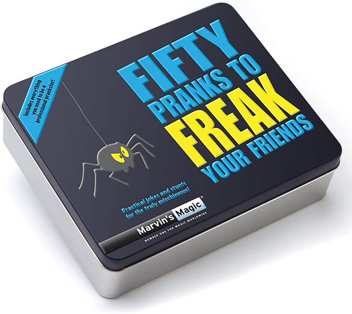 Marvin's Magic - Fifty Pranks To Freak Your Friends - Prank Set For Kids 8 Years + - 50 Pranks & Props Included - Hardback Instruction Book - Difficulty: Easy.