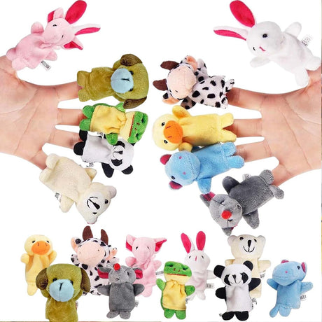 Finger PuppetsFinger Puppets, 10 Pcs Cute Soft Finger Puppetsfor Toddlers for Boys & Girls, Finger Puppets for Babies Toys Present for Kids Baby, Animal Finger Puppets for Shows, Playtime, Schools.