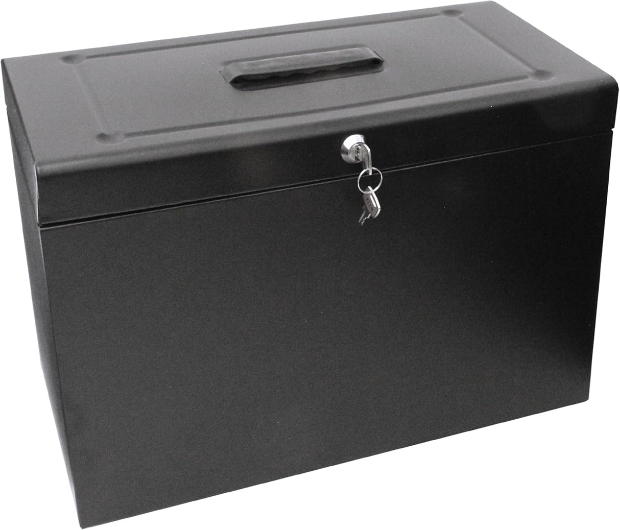 Cathedral Products A4+ (Foolscap) Steel File Box with Starter Pack of 5 Suspension Files - Blue.