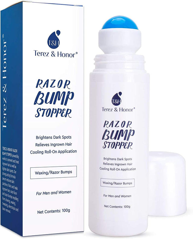 Razor Bump and Ingrown Hairs Serum - After Shave Solution Roll-On for Ingrown Hairs, Razor Burns and Razor Bumps for Men and Women.