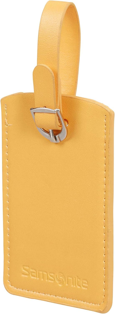 Samsonite Global Travel Accessories Rectangle Luggage Tag, 10.2 cm, Yellow (Sunflower).